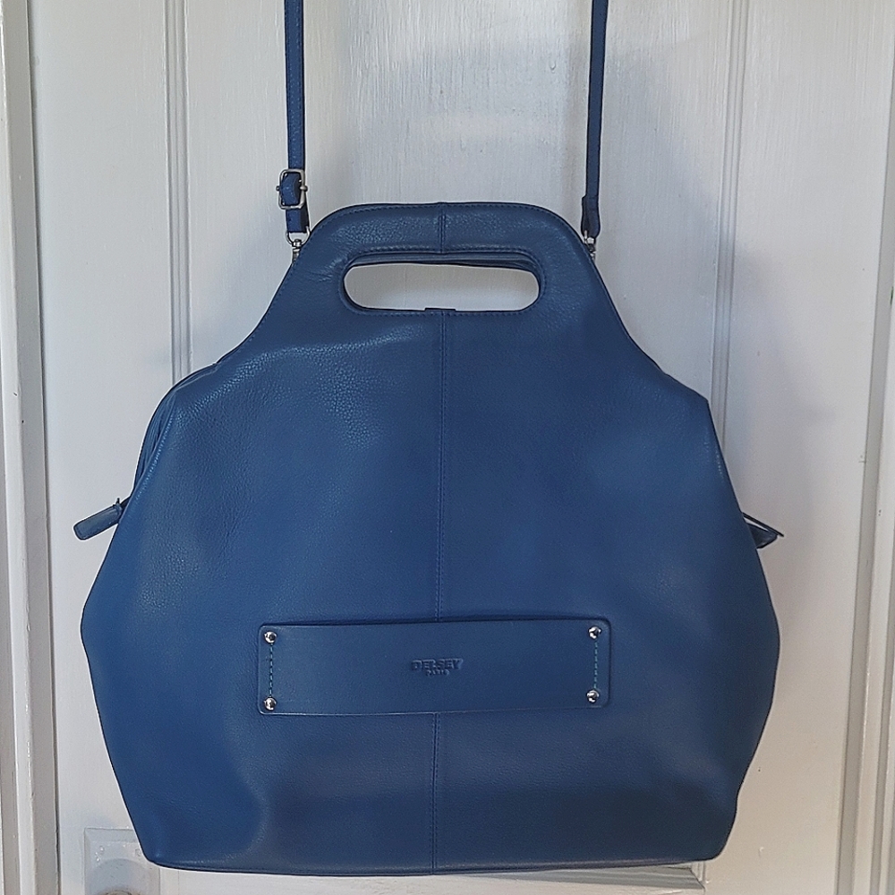 Delsey Gaite Personal Leather Tote - Purse - Carryon - Crossbody